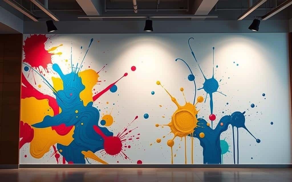 صباغ محترف يقوم بطلاء جدار داخل منزل في منطقة الرابية بالكويت